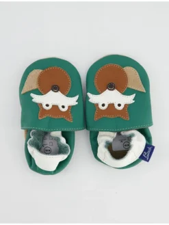 Krabbelschuhe in Grün><noscript><img width=