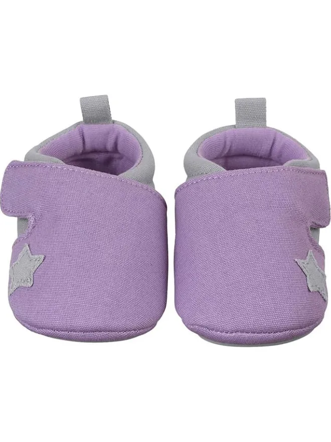 Krabbelschuhe in Lila/ Grau>Sterntaler