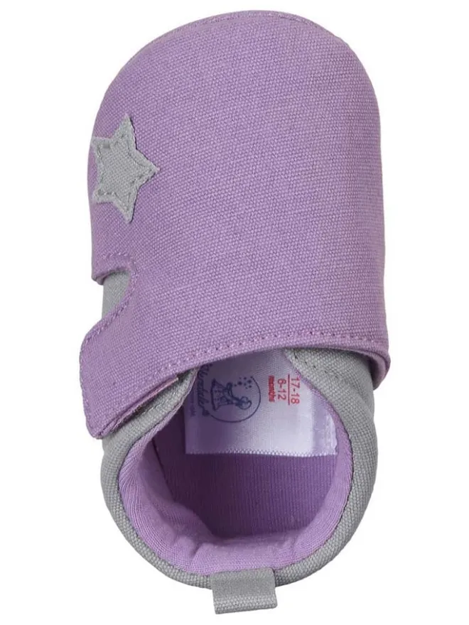 Krabbelschuhe in Lila/ Grau>Sterntaler