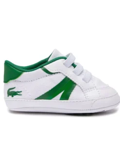 Krabbelschuhe in Weiß/Grün>Lacoste Discount