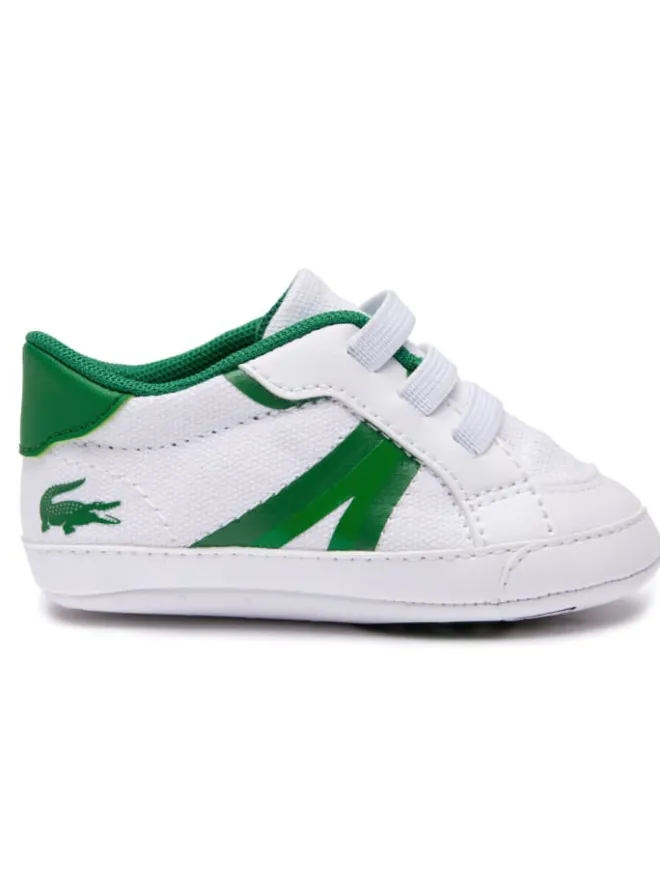 Krabbelschuhe in Weiß/Grün>Lacoste Discount