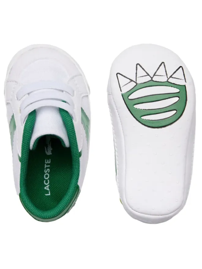Krabbelschuhe in Weiß/Grün>Lacoste Discount