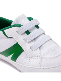 Krabbelschuhe in Weiß/Grün><noscript><img width=
