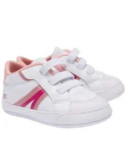 Krabbelschuhe in Weiß/Pink>Lacoste Hot