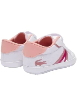 Krabbelschuhe in Weiß/Pink><noscript><img width=
