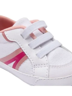 Krabbelschuhe in Weiß/Pink><noscript><img width=