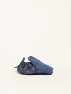 Krabbelschuhe Plain in blau>Gottstein Outlet