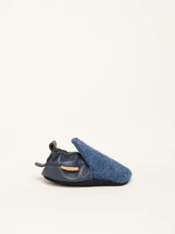 Krabbelschuhe Plain in blau><noscript><img width=