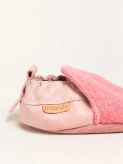 Krabbelschuhe Plain in pink><noscript><img width=