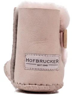 Lammfell-Babyschuhe in Rosa>Hofbrucker Online