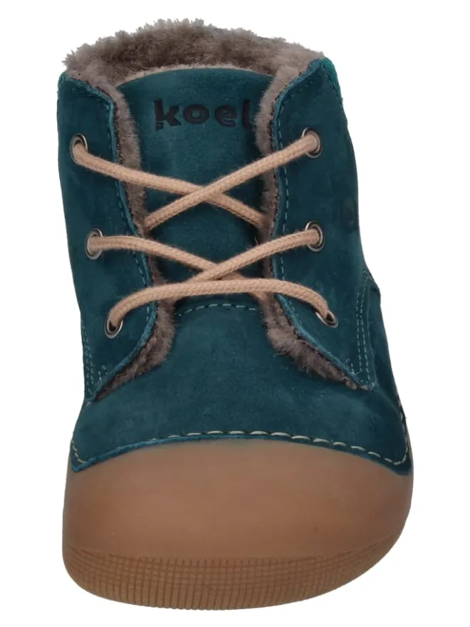 Lauflernschuhe AVA BIO NUBUK LAMBSWOOL in türkis>KOEL Clearance