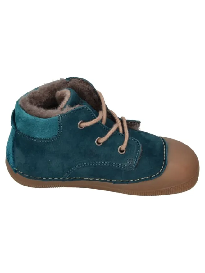 Lauflernschuhe AVA BIO NUBUK LAMBSWOOL in türkis>KOEL Clearance