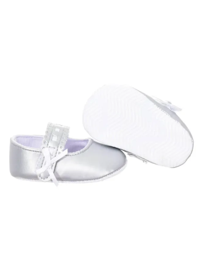 Lauflernschuhe in Silver>Le Petit Garcon