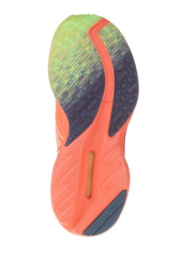 Mizuno Sportschuhe^Laufschuhe "Wave Ride Neo 2" in Orange/ Blau
