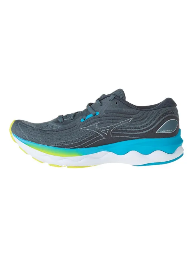 Mizuno Sportschuhe^Laufschuhe "Wave Skyrise" in Anthrazit/ Hellblau