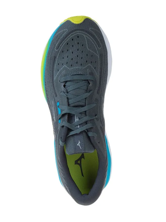 Mizuno Sportschuhe^Laufschuhe "Wave Skyrise" in Anthrazit/ Hellblau