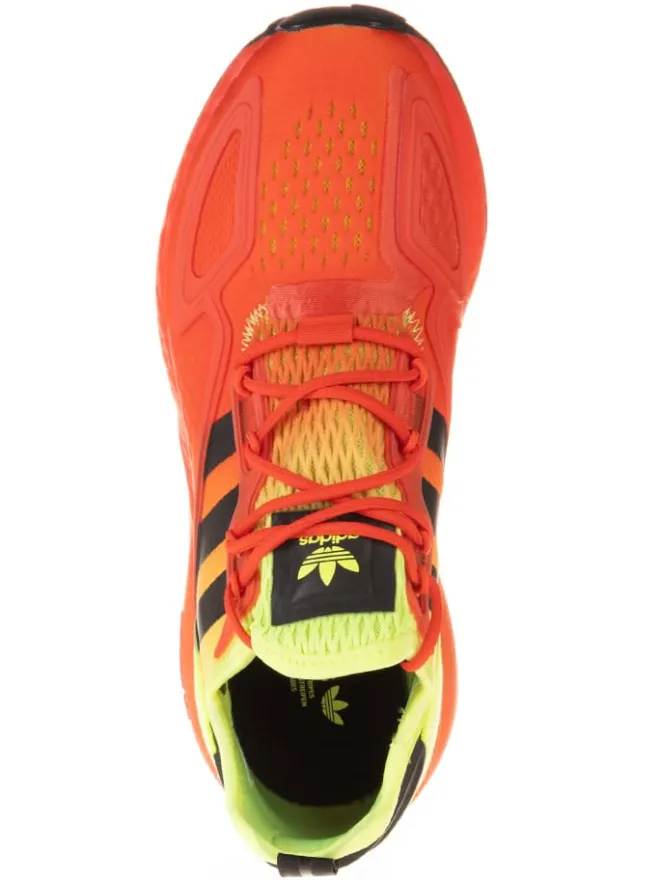 Laufschuhe "ZX 2K Boost" in Orange/ Gelb>adidas Clearance