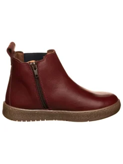 Leder Chelsea-Boots in Dunkelrot>El Naturalista Hot
