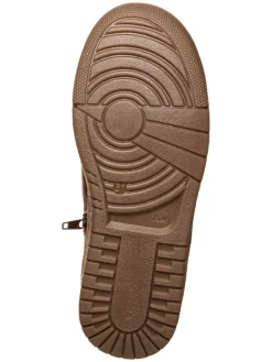 Leder Chelsea-Boots in Dunkelrot><noscript><img width=