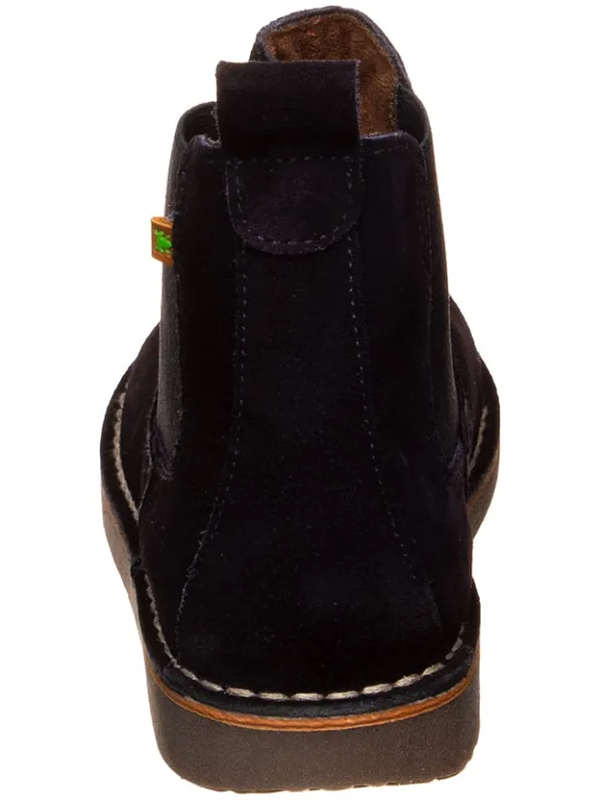 Leder Chelsea-Boots in Dunkelblau>El Naturalista New
