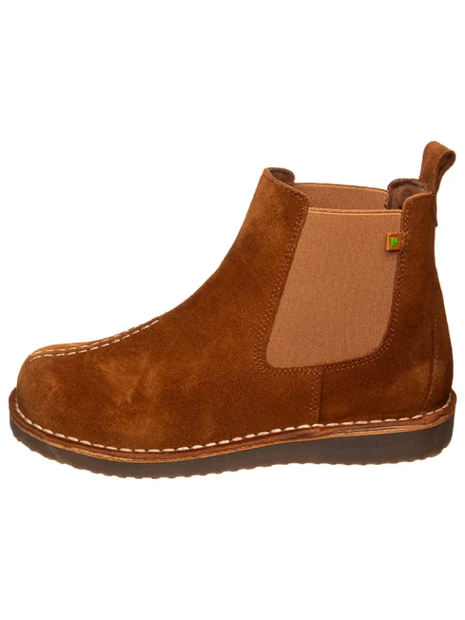 El Naturalista Stiefeletten·Chelsea Boots^Leder Chelsea-Boots in Hellbraun