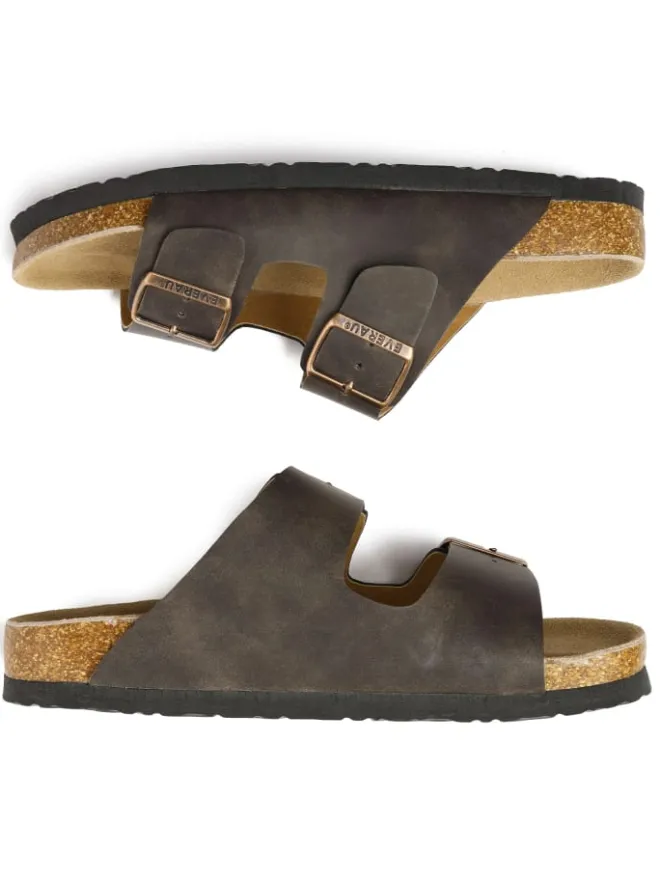 Leder Sandalen Duck in Braunes geöltes Leder>EVERAU Australia Hot