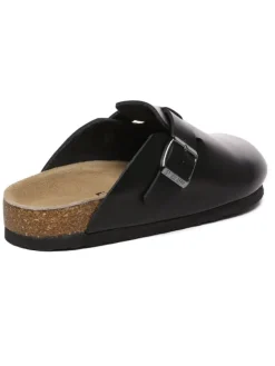 EVERAU Australia Hausschuhe^Leder Sandalen Hardhead in Schwarzes Leder