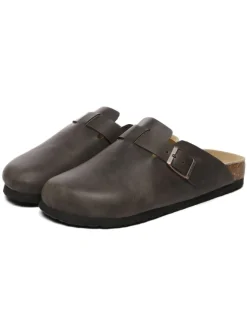 Leder Sandalen Hardhead in Braunes geöltes Leder><noscript><img width=