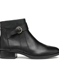 Geox Stiefeletten^Leder-Ankle-Boots "Felicity" in Schwarz