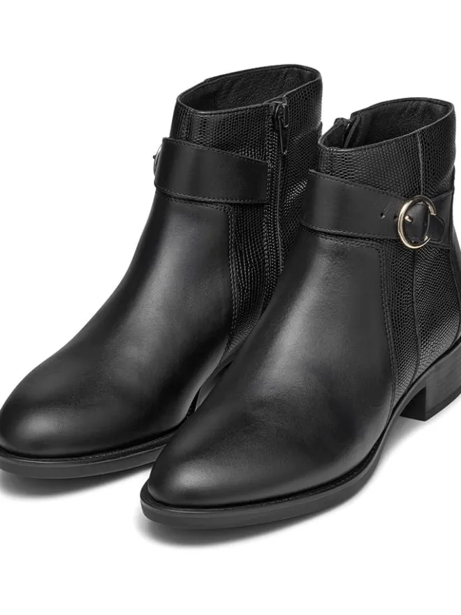 Geox Stiefeletten^Leder-Ankle-Boots "Felicity" in Schwarz