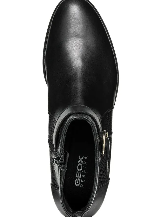 Geox Stiefeletten^Leder-Ankle-Boots "Felicity" in Schwarz