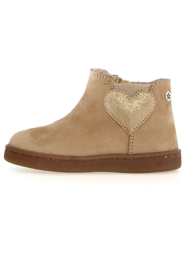 Leder-Ankle-Boots "Glarny" in Beige>Naturino Sale