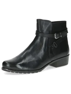 Leder-Ankle-Boots in Schwarz>Caprice New
