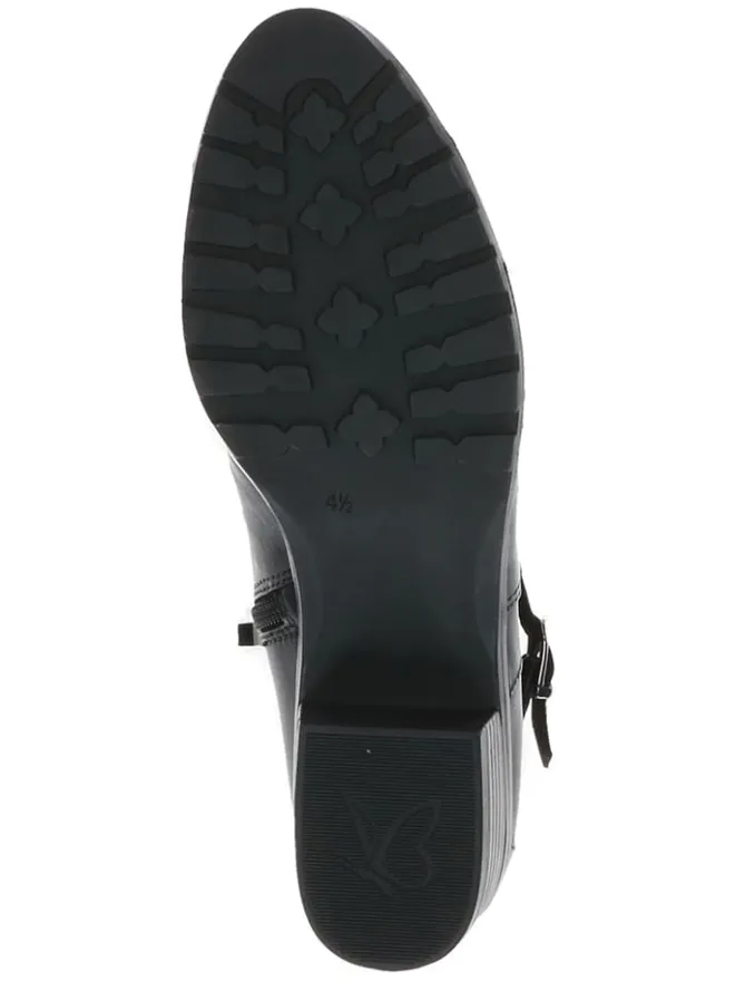 Leder-Ankle-Boots in Schwarz>Caprice New