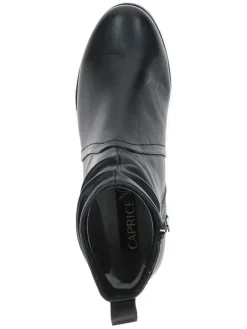 Leder-Ankle-Boots in Schwarz><noscript><img width=