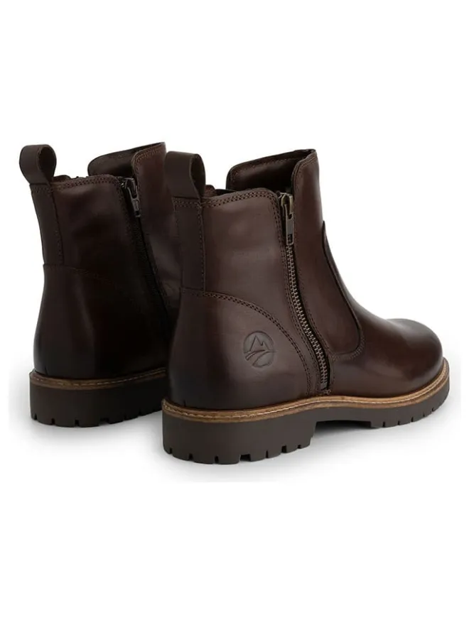Leder-Ankle-Boots "Karup" in Braun>TRAVELIN' Outlet
