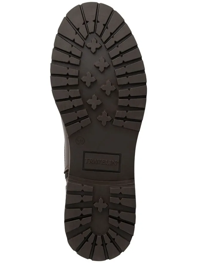 Leder-Ankle-Boots "Karup" in Braun>TRAVELIN' Outlet