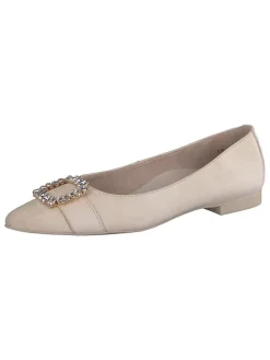 Paul Green Ballerinas^Leder-Ballerinas in Beige