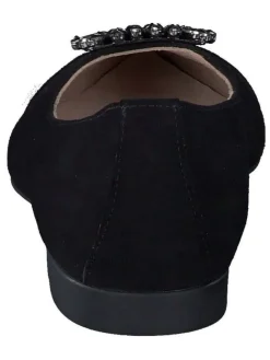 Leder-Ballerinas in Schwarz><noscript><img width=