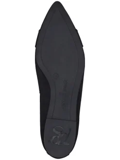 Leder-Ballerinas in Schwarz><noscript><img width=