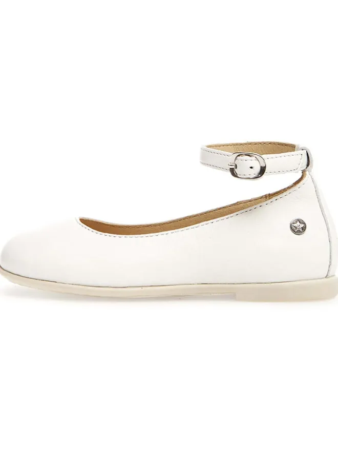 Leder-Ballerinas "Alpoma" in Weiß>Naturino Best