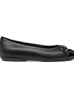 Leder-Ballerinas "Annytah" in Schwarz>Geox Discount