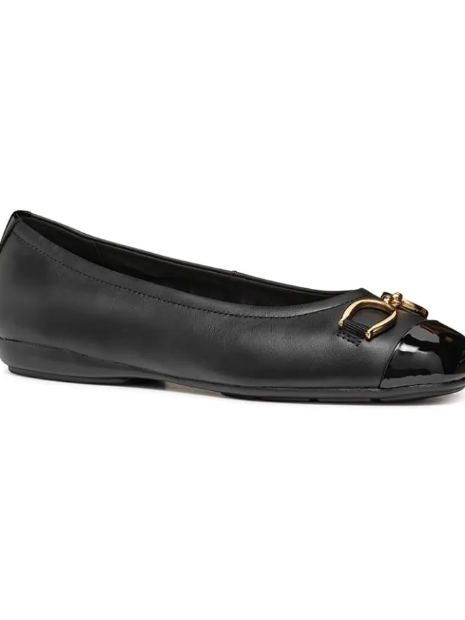 Leder-Ballerinas "Annytah" in Schwarz>Geox Discount