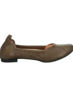 Leder-Ballerinas "Balla" in Khaki>Think! Best