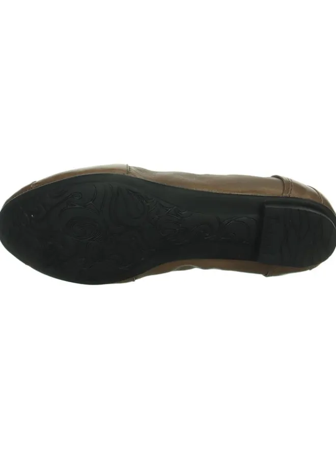 Leder-Ballerinas "Balla" in Khaki>Think! Best