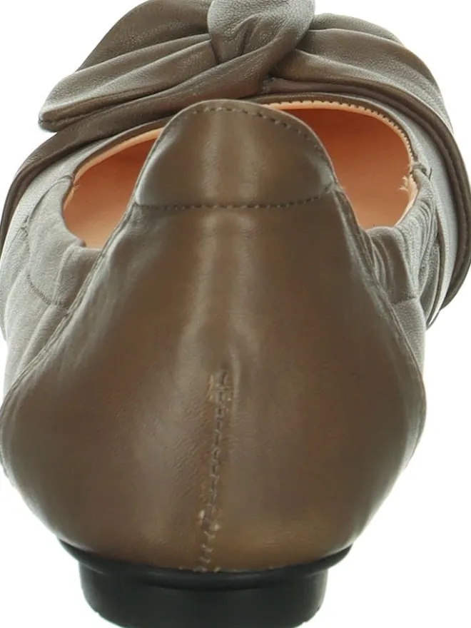 Think! Ballerinas^Leder-Ballerinas "Balla" in Khaki