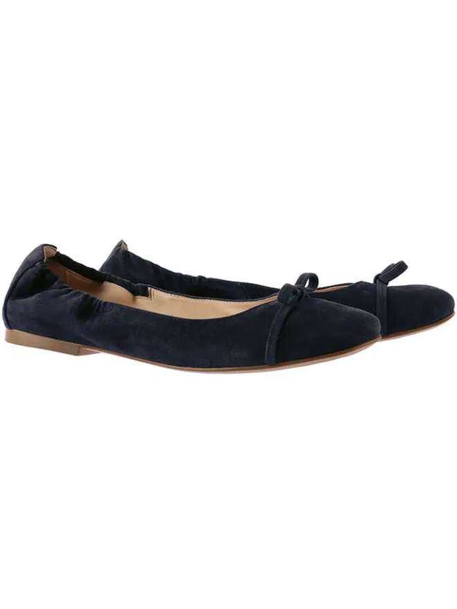 Leder-Ballerinas "Betty" in Dunkelblau>Högl Best