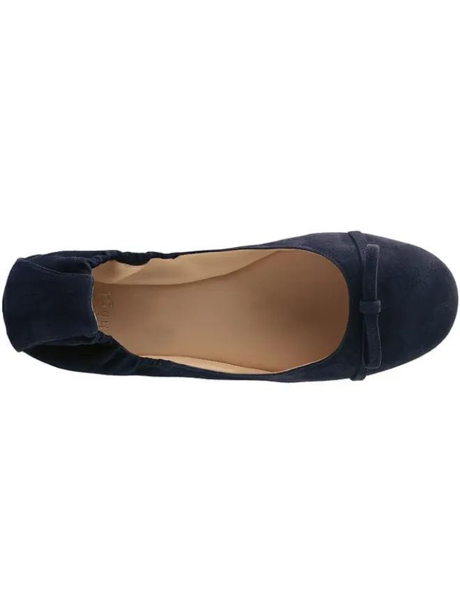 Leder-Ballerinas "Betty" in Dunkelblau>Högl Best