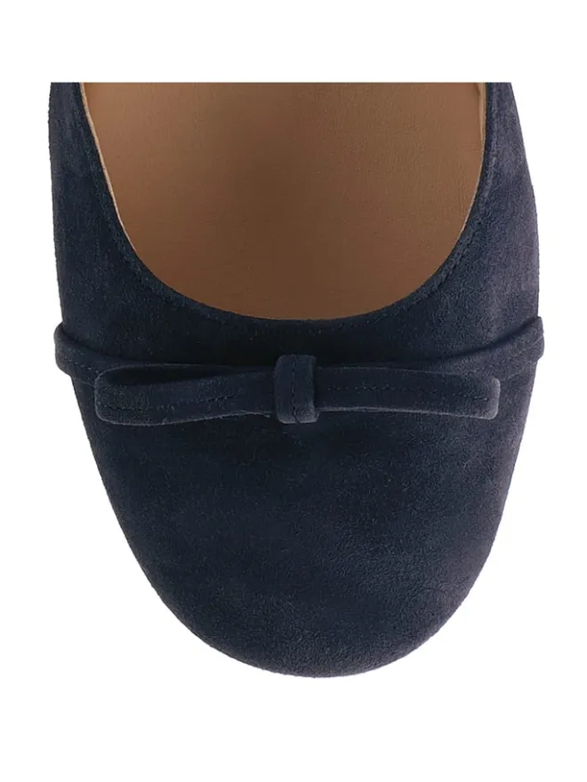 Leder-Ballerinas "Betty" in Dunkelblau>Högl Best