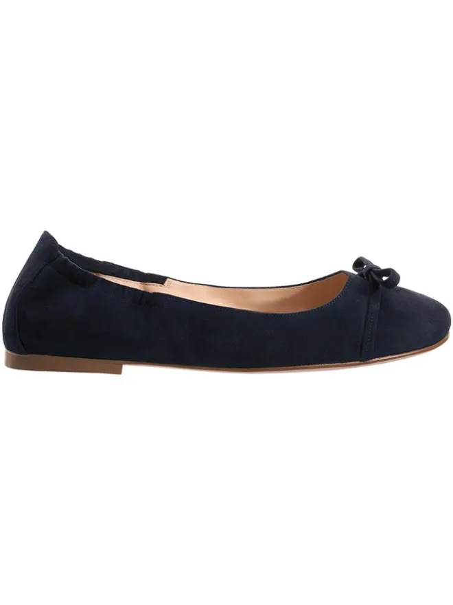 Leder-Ballerinas "Betty" in Dunkelblau>Högl Best